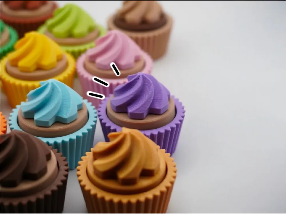 Cupcake Kliker Anahtarlık – Mavi