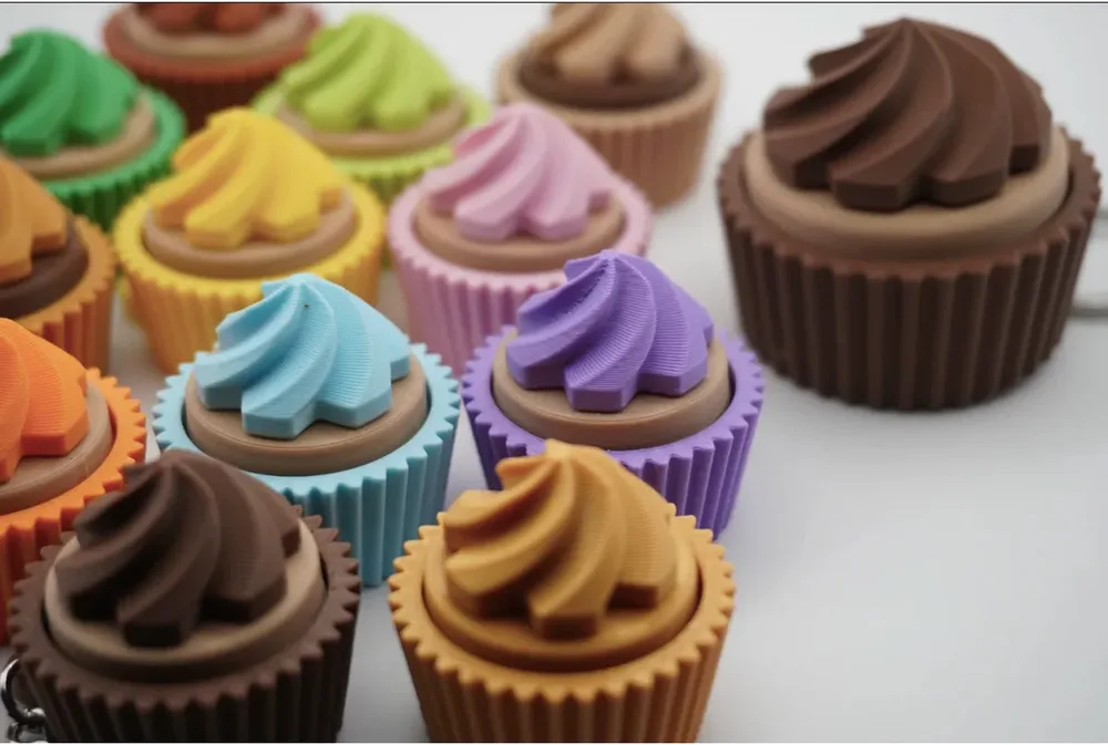 Cupcake Kliker Anahtarlık – Mavi — görsel 3