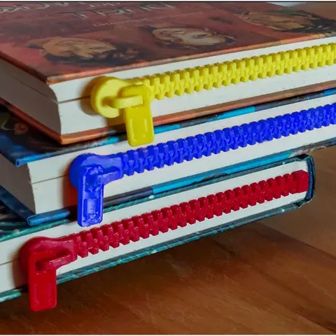 Fermuar Tasarımlı Kitap Ayracı