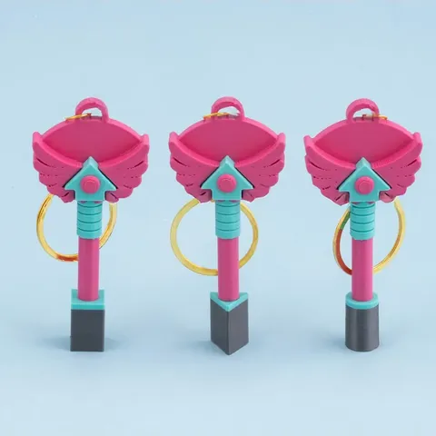 Figür Anahtarlık 3'lü Set – Pembe