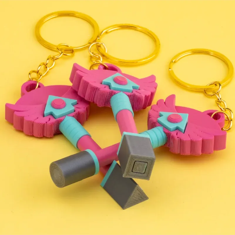 Figür Anahtarlık 3'lü Set – Pembe — görsel 2