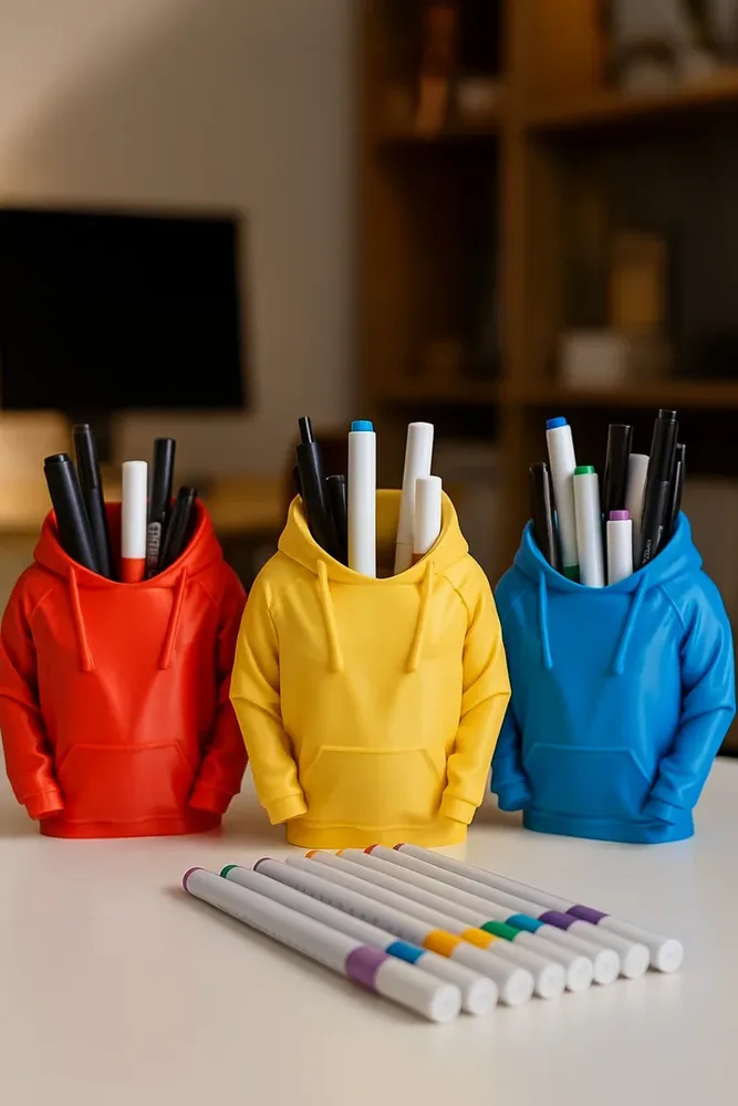Kapüşonlu Sweat Kalemlik – Sarı