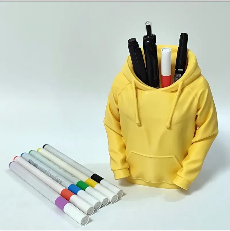 Kapüşonlu Sweat Kalemlik – Sarı — görsel 3