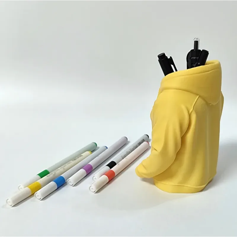 Kapüşonlu Sweat Kalemlik – Sarı — görsel 4