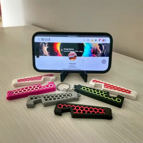 Katlanabilir Anahtarlık Telefon Standı