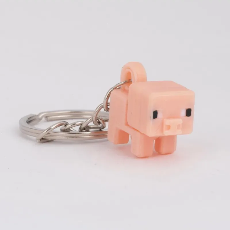 Piksel Domuz Anahtarlık – Pembe — görsel 2