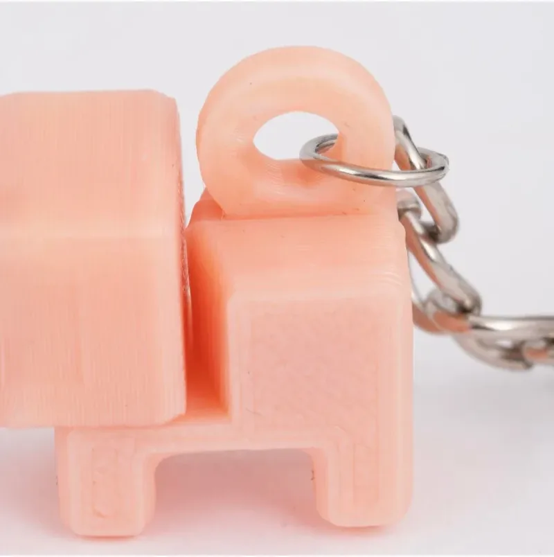 Piksel Domuz Anahtarlık – Pembe — görsel 4