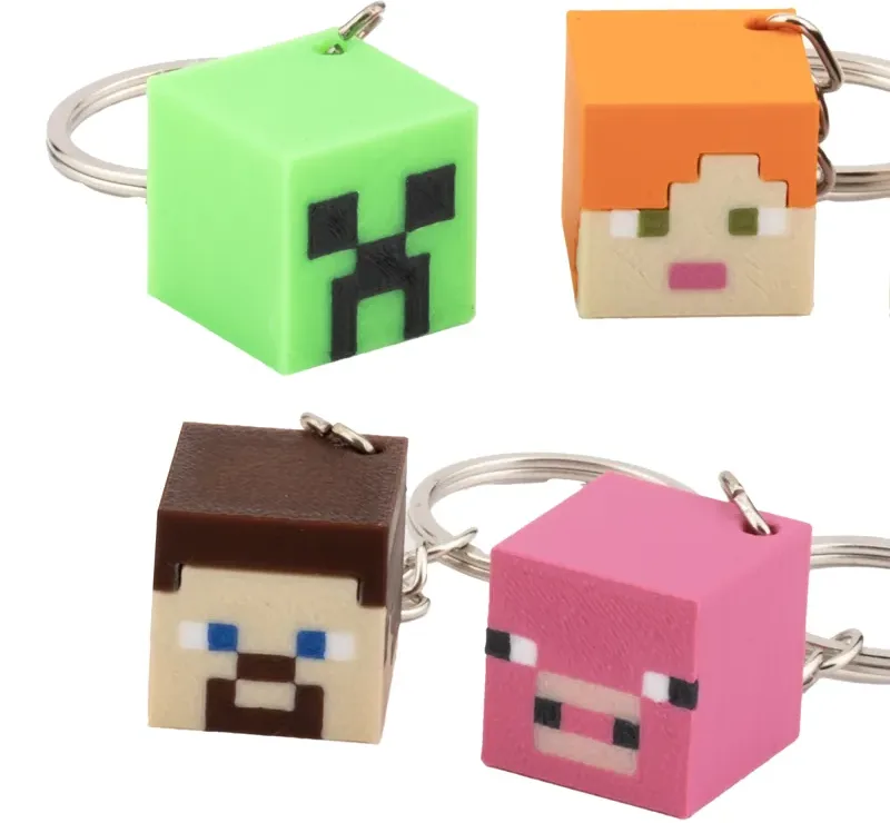 Piksel Karakter Mini Anahtarlık 4'lü Set — görsel 4